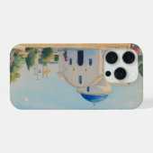 Aquarelstijl afbeelding van Sinterklaas iPhone Hoesje (Achterkant horizontaal)