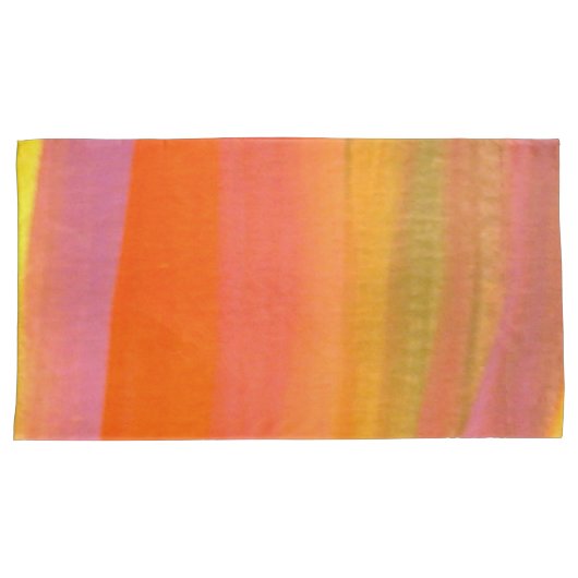 Aquarelstreep Kussensloop (Voorkant-Rechts)