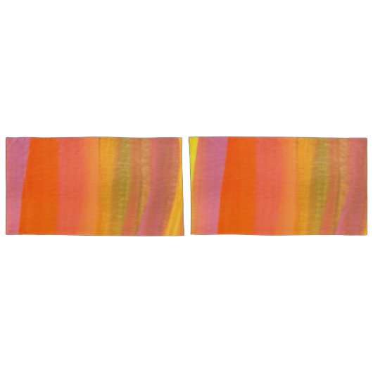Aquarelstreep Kussensloop (Achterkant-Set)