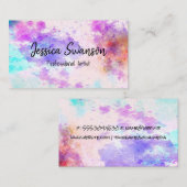 Aquarelverf | Artistiek Kleuren Visitekaartje (Voorkant / Achterkant)