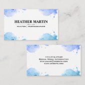 Aquarelverf | Creatieve Artistieke Visitekaartje (Voorkant / Achterkant)