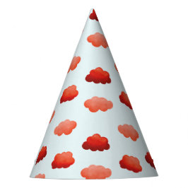 Aquarelwolken Feesthoedjes