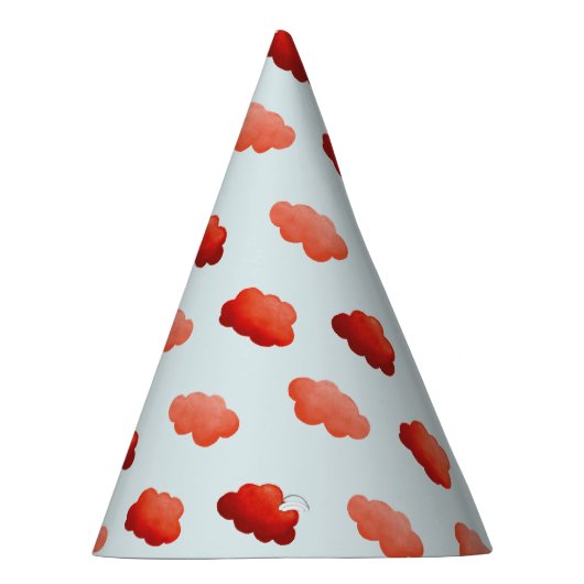 Aquarelwolken Feesthoedjes (Rechts)