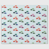 Aquarelwolken met verschillende kleuren cadeaupapier (Vlak)