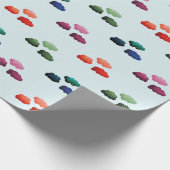 Aquarelwolken met verschillende kleuren cadeaupapier (Hoek)