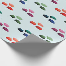 Aquarelwolken met verschillende kleuren