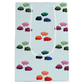 Aquarelwolken met verschillende kleuren medium cadeauzakje (Achterkant)