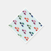 Aquarelwolken met verschillende kleuren servet (Hoek)