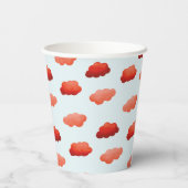 Aquarelwolken Papieren Bekers (Achterkant)