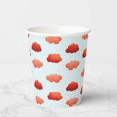 Aquarelwolken Papieren Bekers (Links)