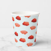 Aquarelwolken Papieren Bekers (Voorkant)