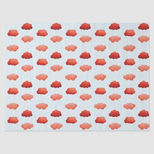 Aquarelwolken Tissuepapier (Voorkant)