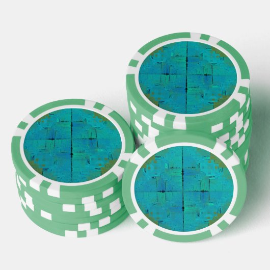 aquaresonantie poker chips (Opstapeling)