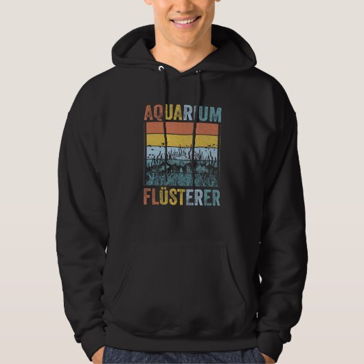 Aquarian aquarium whisper vintage retro hoodie (Voorkant)
