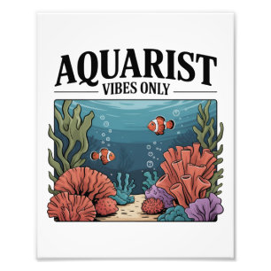 Aquarist Fish Collector Aquarium Junkie Fish Lover Foto Afdruk