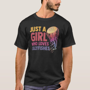 Aquarist kwal gewoon een meisje dat van kwal houd t-shirt