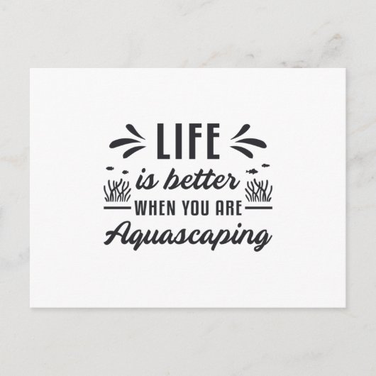 Aquarist Life is beter voor de watervangst van gra Briefkaart (Voorkant)
