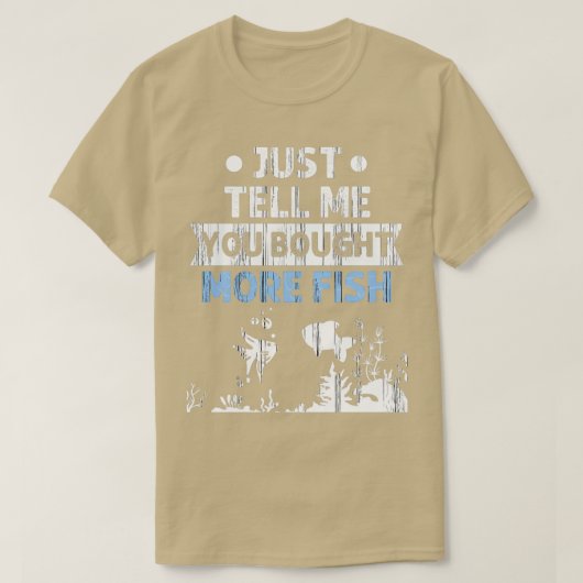 Aquarist More Fish Aquascaptank T-shirt (Design voorkant)