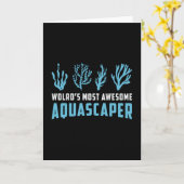 Aquaristen Wereld Meest Aquascaper Retro Aquarium Kaart (Gele Bloem)