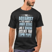 Aquaristics Anger Issues Fishkeeper Aquarium Aquar T-shirt (Voorkant)