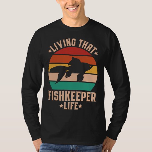 Aquaristics Living That Fishkeeper Life Aquarium A T-shirt (Voorkant)