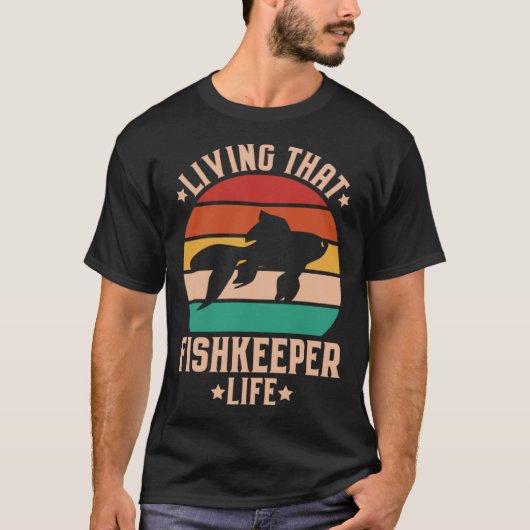 Aquaristics Living That Fishkeeper Life Aquarium A T-shirt (Voorkant)