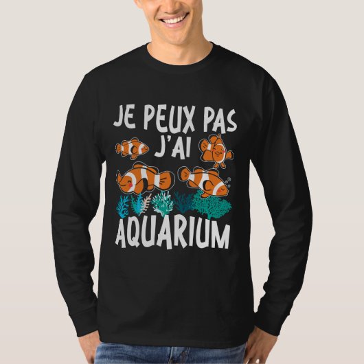 Aquaristische vis Geen tijd dat ik in het aquarium T-shirt (Voorkant)