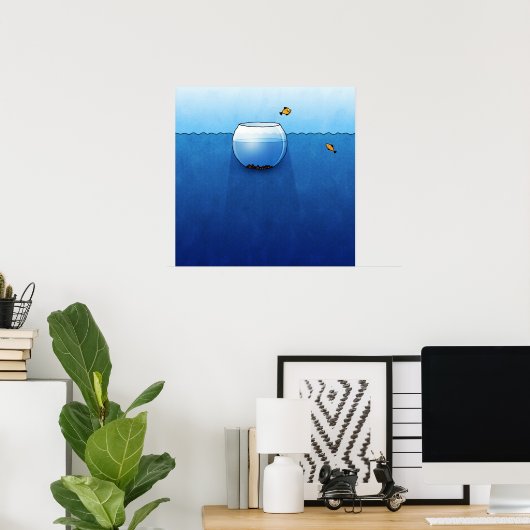 Aquarium2 Poster (Thuiskantoor)