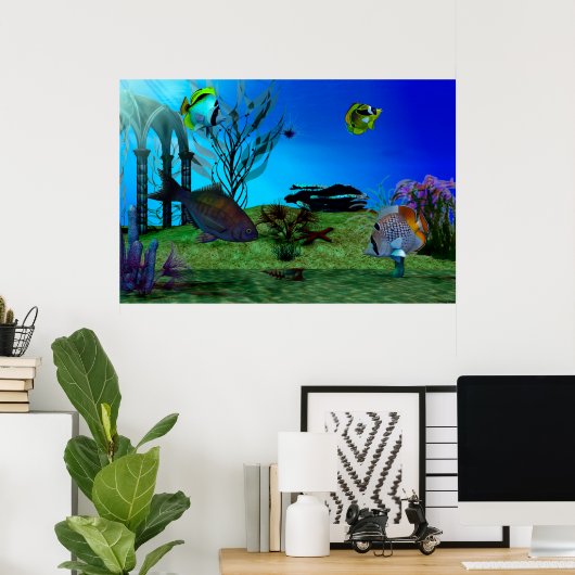 Aquarium3D Poster (Thuiskantoor)