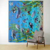 Aquarium 1 partij achtergrond wandtapijt wandkleed (In situ)