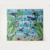 Aquarium 3 Party Achtergrond wandtapijt Wandkleed (Voorkant (horizontaal))