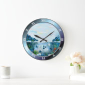 Aquarium aangepaste grote ronde wandkast klok (Huis)