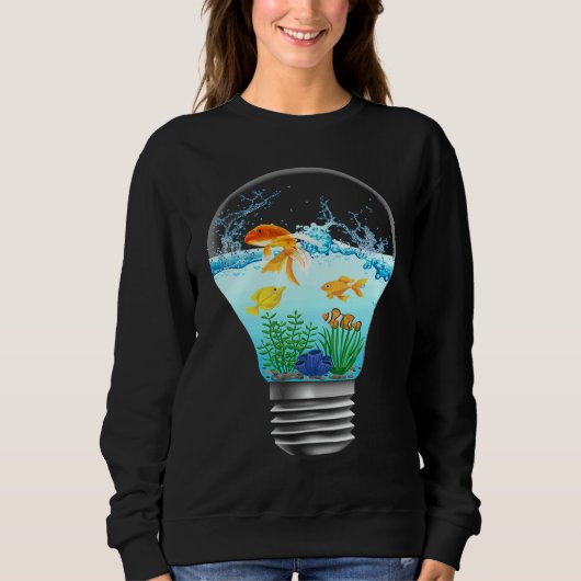 Aquarium aquarium in een gloeilamp trui (Voorkant)