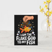 Aquarium Art For Men Women Fish Lover Fiank Enthus Kaart (Gele Bloem)
