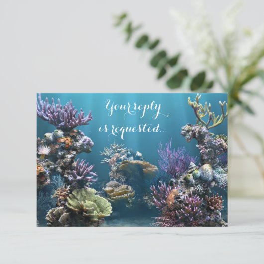 Aquarium Bat Mitzvah RSVP (Staand voorkant)