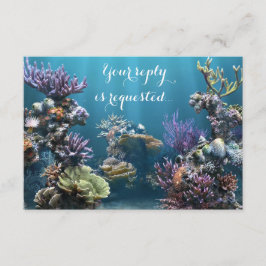 Aquarium Bat Mitzvah RSVP Kaartje