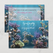 Aquarium Bat Mitzvah RSVP Kaartje (Voorkant / Achterkant)