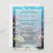 Aquarium Bat Mitzvah Uitnodiging (Achterkant)