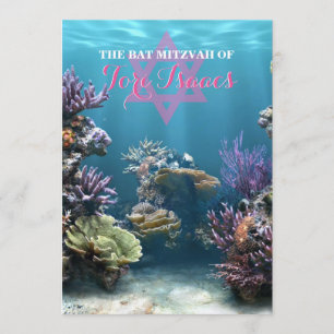 Aquarium Bat Mitzvah Uitnodiging