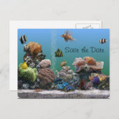 Aquarium Bewaar de datum Aankondigingskaart (Voorkant / Achterkant)