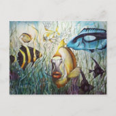 Aquarium Briefkaart (Voorkant)