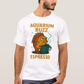 Aquarium Buzz Espresso Angry Fish T-shirt (Voorkant)