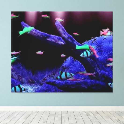 Aquarium Canvas Afdruk (Insitu (Houten vloer))