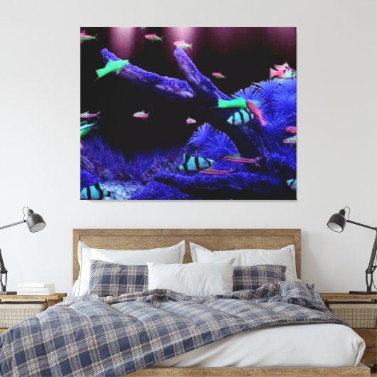 Aquarium Canvas Afdruk (Insitu (Slaapkamer))