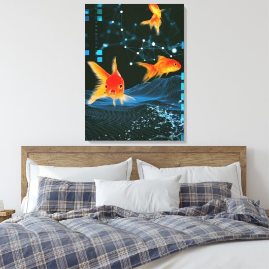 Aquarium Canvas Afdruk (Insitu (Slaapkamer))