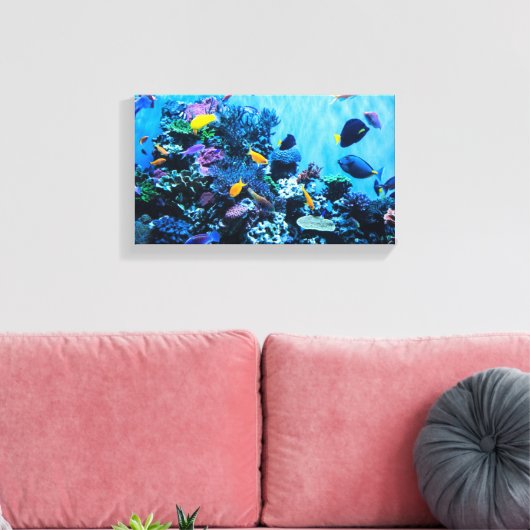 Aquarium Canvas Afdruk (Insitu (Woonkamer))