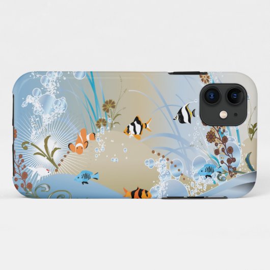 Aquarium Case-Mate iPhone Case (Achterkant (horizontaal))