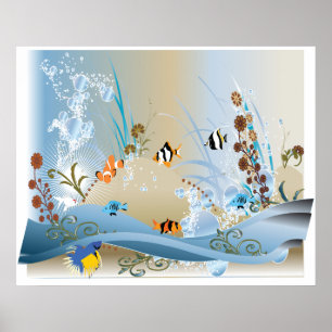 Aquarium Colassal Canvas afdrukken Poster