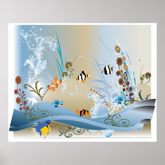 Aquarium Colassal Canvas afdrukken Poster (Voorkant)