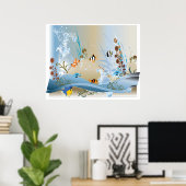 Aquarium Colassal Canvas afdrukken Poster (Thuiskantoor)
